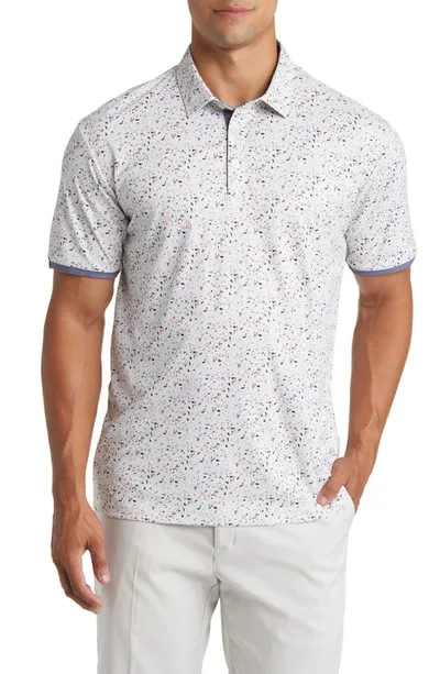 Swannies Lloyd Print Golf Polo In Sunset