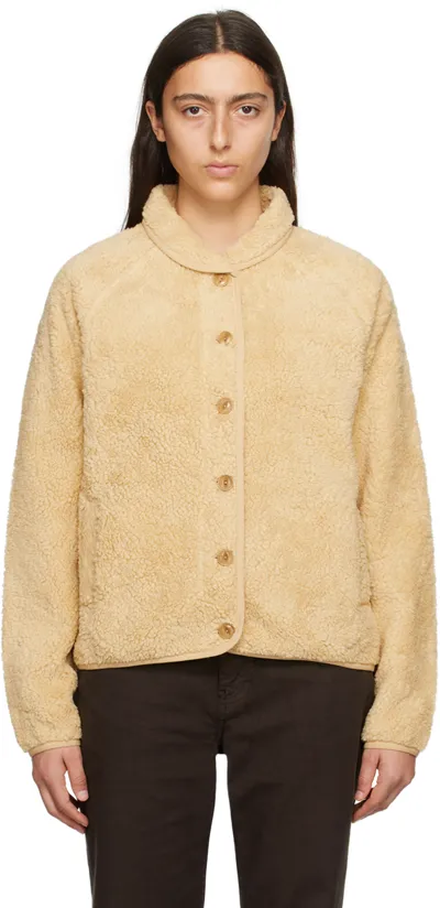 Ymc You Must Create Earth Beach Bomber Jacket In Beige