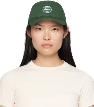 Axel Arigato Green Dunk Cap In Dark Green