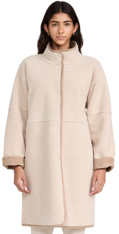 Velvet Cara Reversible Jacket In Beige