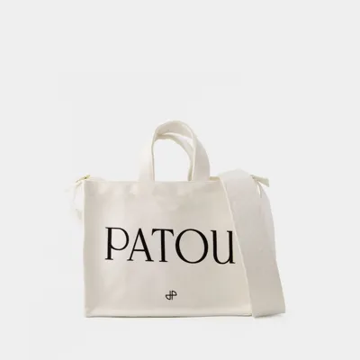 Patou Small Tote Bag -  - Cotton - Cream In Neutrals