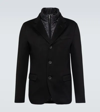 Herno Cashmere Blazer In Black