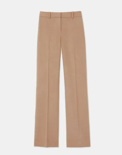 Lafayette 148 Camel Hair Sullivan Pant In Beige