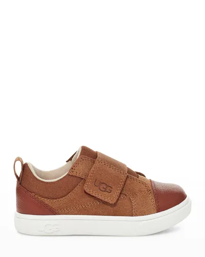 Ugg Rennon Grip-strap Low-top Sneakers, Baby/toddlers In Chestnut