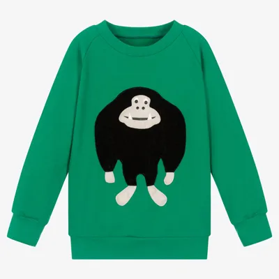 Wauw Capow By Bangbang Kids' Zuko Pullover Sweatshirt In Green