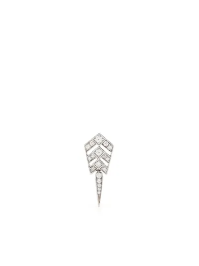 Statement Paris Sterling Silver Stairway Diamond Earring