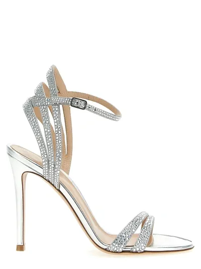 Gianvito Rossi Freesia Stiletto-heel Sandals In Silver