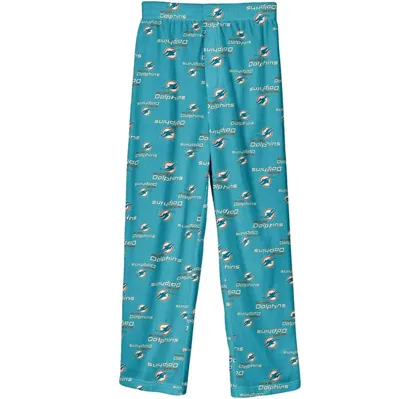 Outerstuff Kids' Youth Aqua Miami Dolphins Team-colored Printed Pajama Pants