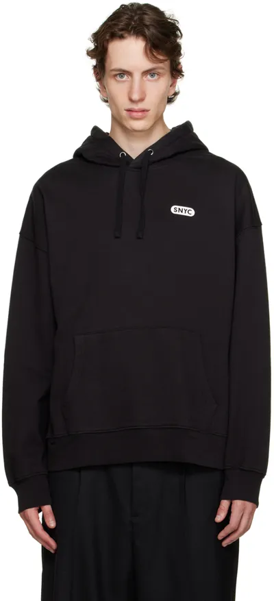 Saturdays Surf Nyc Black Warren 'sound Of Ny' Hoodie