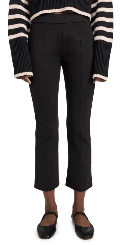 Tory Burch Ponte Flared Pants In Black