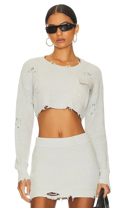 Ser.o.ya Women's Cropped Devin Sweater In Grey