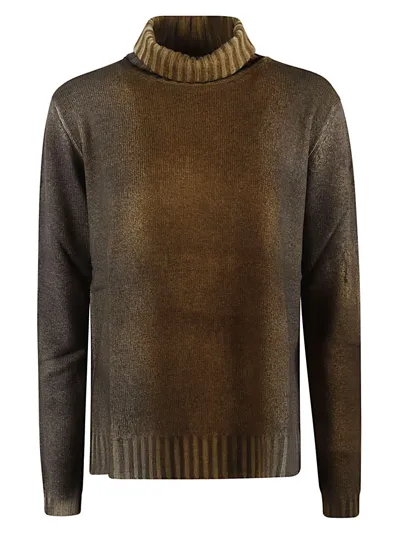 Alessandro Aste Wool And Cashmere Blend Turtleneck Sweater In Yellow