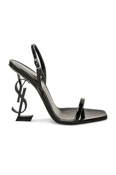 Saint Laurent Opyum Sandal In Nero