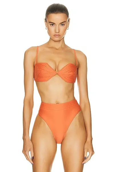 Shani Shemer Sandra Bikini Top In Orange