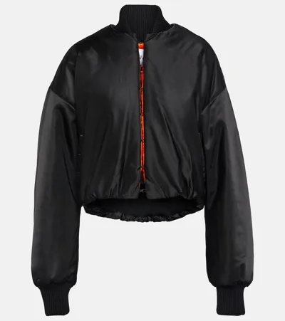 Alaïa Oversized Bomber Jacket In Black