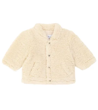 Tartine Et Chocolat Baby Faux Fur Coat In Beige