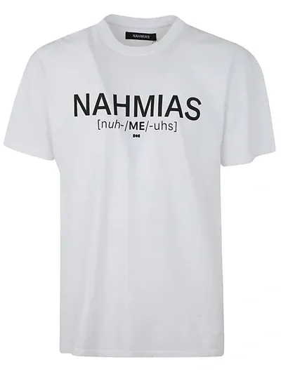 Nahmias Pronunciation T-shirt Clothing In White