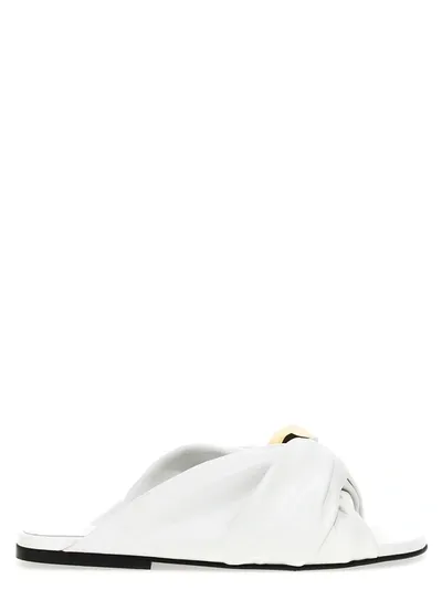 Jw Anderson White Chain Twist Sandals