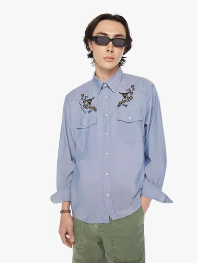 Mother The Galloping Kid Bullroar Shirt In Blue