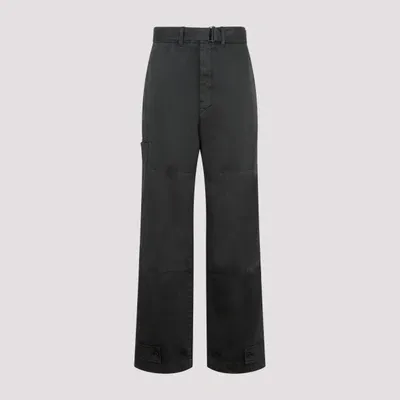 Lemaire Lamaire Military Pants In Gr Midnight Green