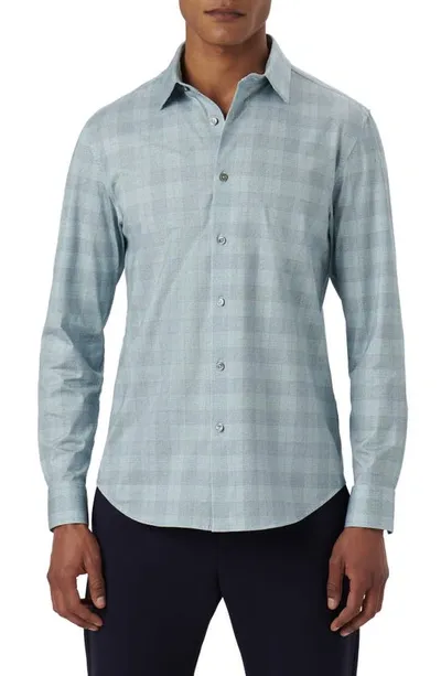 Bugatchi James Ooohcotton® Plaid Button-up Shirt In Jade