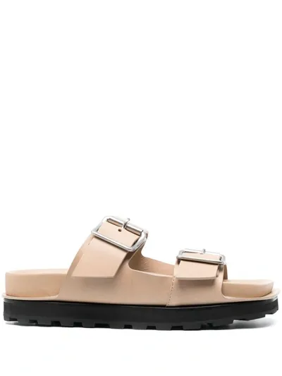 Jil Sander Sandal Shoes In Kaki