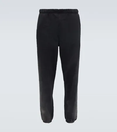 Les Tien Cotton Jersey Sweatpants In Black