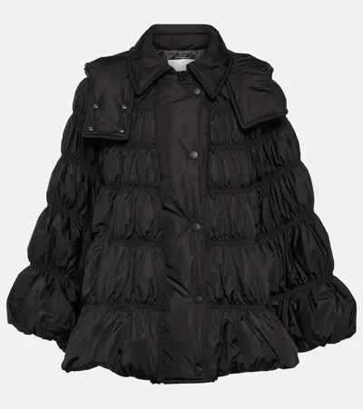 Chloé Slouch-hood Padded-design Jacket In Black