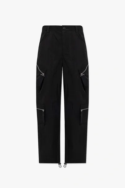 Jacquemus Navy Le Raphia 'le Cargo Marrone' Cargo Pants In New