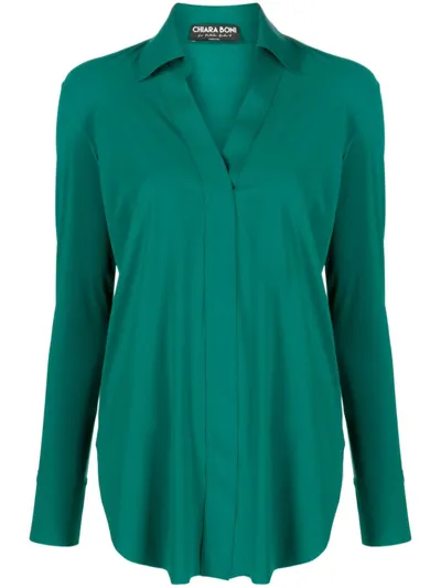 La Petite Robe Chiara Boni Atena Slim Shirt In Green