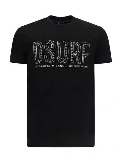 Dsquared2 Cotton Crew-neck T-shirt In Black