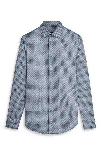 Bugatchi James Ooohcotton® Mandala Print Button-up Shirt In Peacock