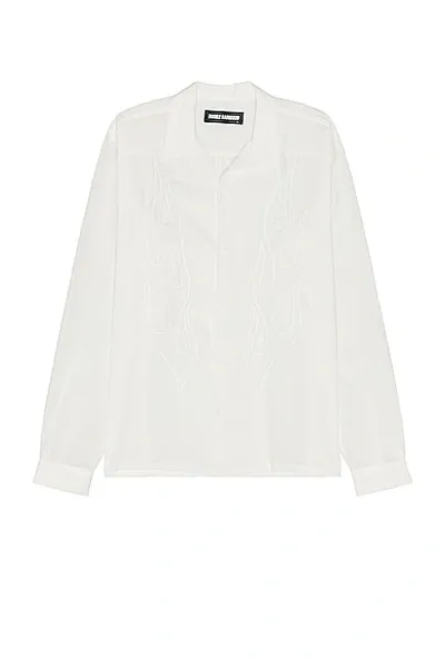 Double Rainbouu Long Sleeve Shirt In Blazed White