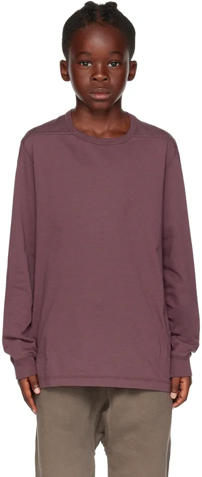 Rick Owens Level T Organic Cotton T-shirt In 33 Amethyst