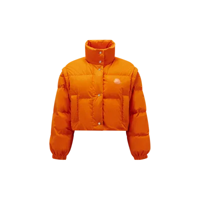 Moncler Collection Doudoune Courte Grenadelle In Orange