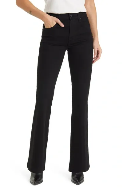 Slvrlake High Rise Flared Leg Jeans In Black