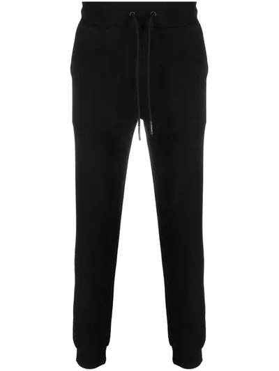 Iceberg Logo-embroidered Cotton Track Pants In Black