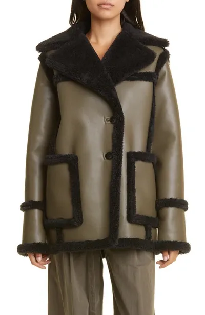 Proenza Schouler Faux Shearling-lined Jacket In Black