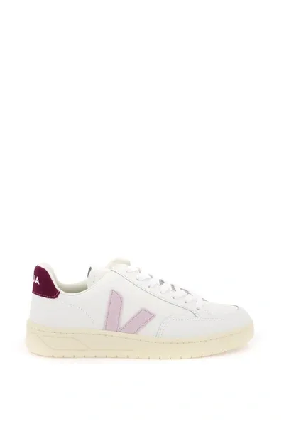 Veja Women's V-12 Low-top Leather Trainers In Multicolor