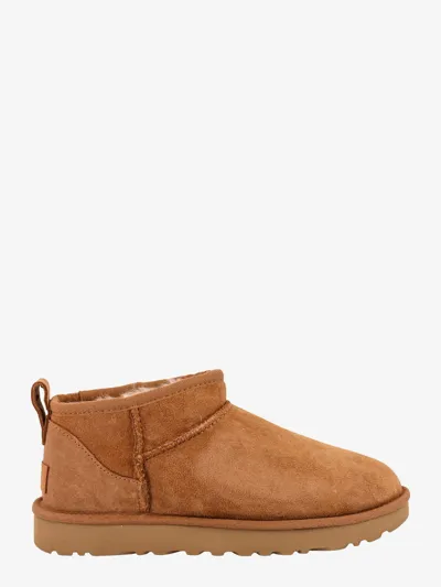 Ugg Classic Ultra Mini Suede Boot In Brown