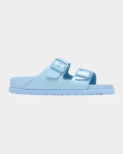 Birkenstock Arizona Dual-buckle Slide Sandals In Powder Blue