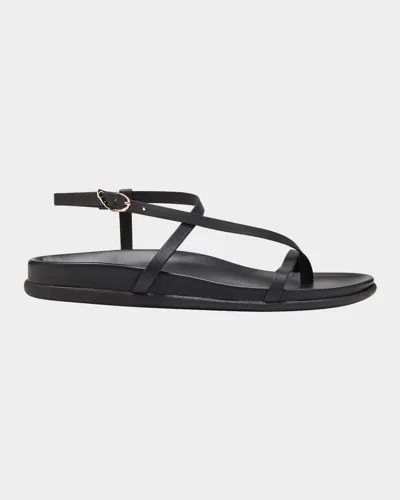 Ancient Greek Sandals Aimilia Leather Sandals In Black