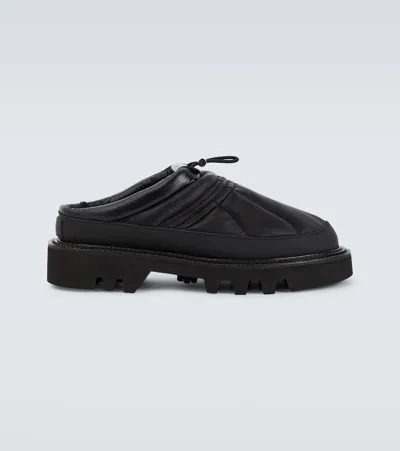 Sacai Padded Slippers In Black