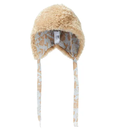 Paade Mode Kids' Teddy Hat In Beige