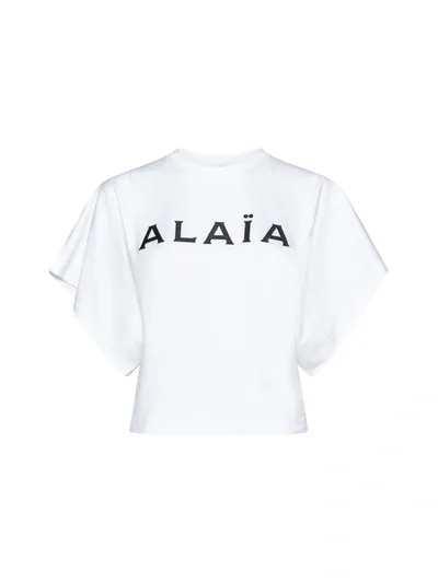 Alaïa White Embroidered T-shirt