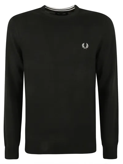 Fred Perry Crew Neck Sweat In Blue