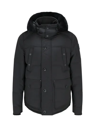 Moose Knuckles Round Island Jacket In Noir_mouton_noir