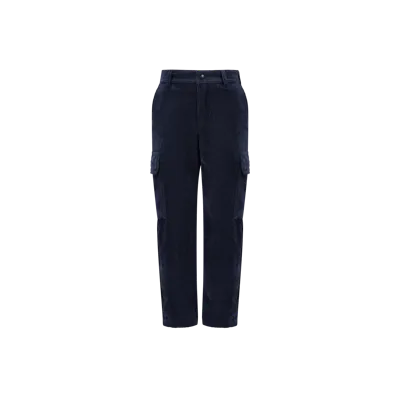 Moncler Kids' Corduroy Cargo Trousers Blue