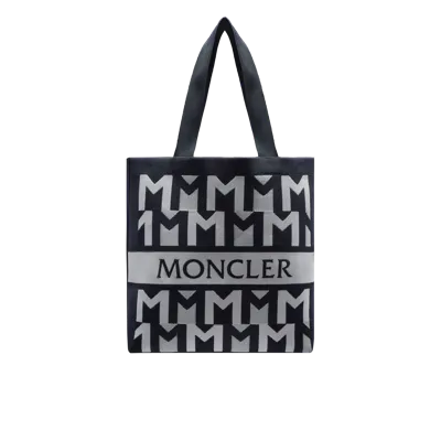 Moncler Collection Monogram Knit Tote Bag Multicolour In Multicolore