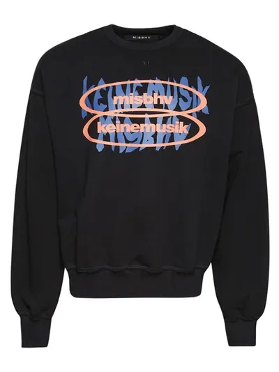 Misbhv Logo-print Long-sleeve Sweatshirt In Black